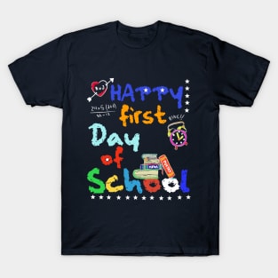 Funny Teachers Students Back to School Gift First Day of School Apparel T-Shirt